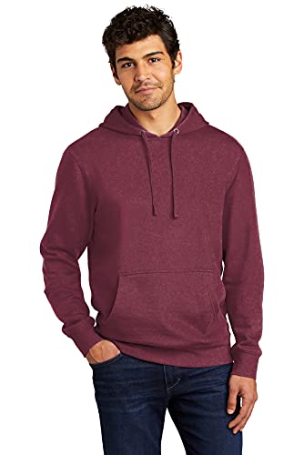 District V.I.T. Fleece Hoodie DT6100-Plum-Medium
