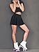 DJT Women's Basic Versatile Casual Stretchy Flared Pleated Mini Skater Skirt with Shorts Large Black