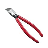 ケイバ プラスチック用ニッパー 刃先形状フラット 45度タイプ 175mm PL-757