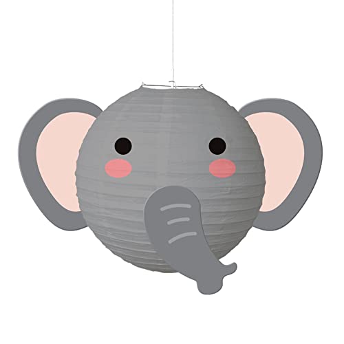 Erhigher Faroles de papel con estampado de animales, linterna de animales de granja, lindos dibujos animados, decorativos, accesorios de ambiente encantador, papel del bosque, linterna de cabeza de