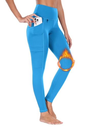 BAYGE Leggings Térmicos de Senderismo Mujer Invierno Cintura Alta Forro Polar Impermeable...
