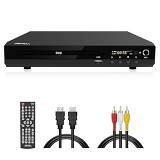 Lettore DVD con Uscita SCART, Modello-170 Lettore DVDs Multiregionale HD 1080P per Casa | Riproduttore CD DVD con Ingresso USB | Presa per Microfono | Cavo HDMI e RCA Inclusi (Guscio Metallico, Nero)