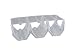 Premium Clear Plastic Stackable In-Fridge Wine Rack - Pack of 3 Wine Racks