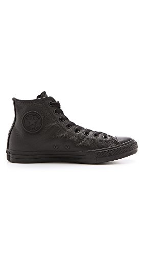 Image of Converse Men's Chuck Taylor All Star Leather Hi Black /Monochrome 10 M US Men / 12 M US Women