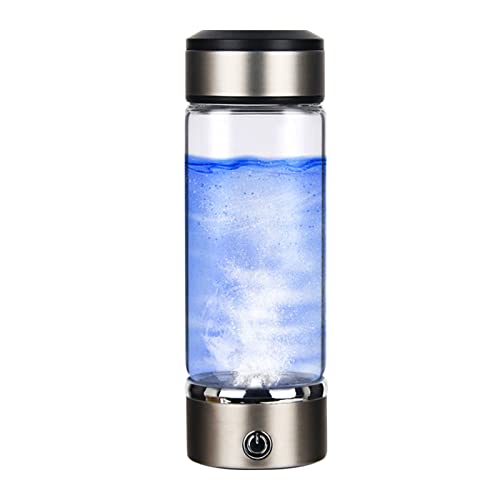 PAHION Botella De Agua Hidrogenada Portátil, Generador Ionizador De Agua Rica En Hidrógeno con Tecnología Platino Titanio, Contenido hasta 600-900PPB, 360ML para Uso Diario Y Viaje