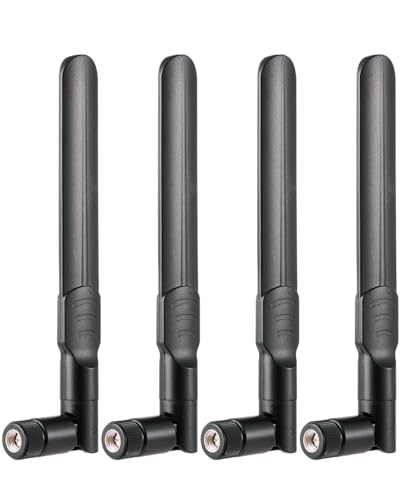 Antenne 4G LTE 8dBi SMA mâle en lot de 4 pour routeur CPE sans fil et modem
