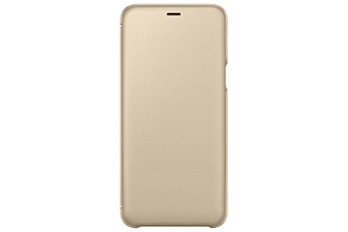 Samsung EF-WA605 6' Funda cartera Oro - Fundas para teléfonos móviles (Funda cartera, Samsung, Galaxy A6+, 15,2 cm (6'), Oro)