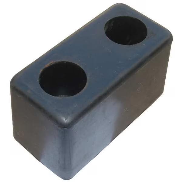 6 in. x 3-1/2 in. x 3-1/2 in. Rubber Dock/Body Bumper, Mfr: 22NT82-A