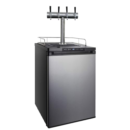TWELVETAP- 4 Keg Capacity beer dispenser-Four Tap Stainless Steel Kegerator-Designed for Homebrewers