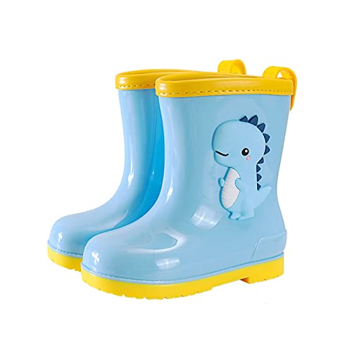 Boys Casual Shoes Toddler Kids Rain Boots Childrens Rubber Shoes With Easy On Handles Lightweight In Cartoon