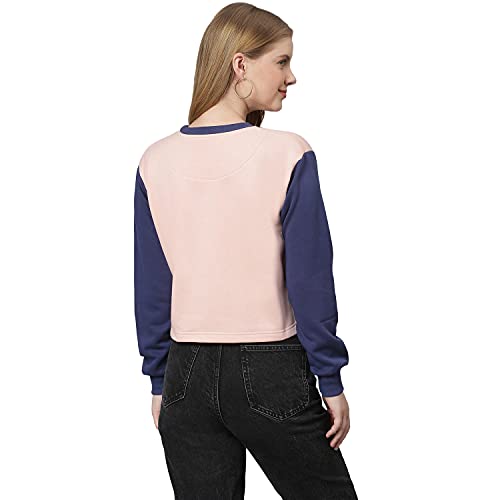 Image of Campus Sutra Cotton Women Crew Neck Sweatshirt