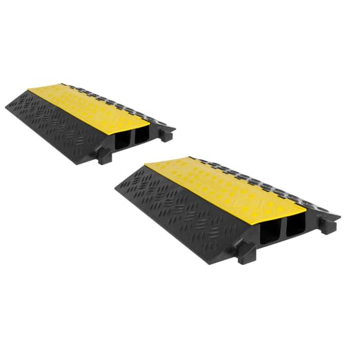 Cable Protector Ramp, 2-Channel, 2 Pack