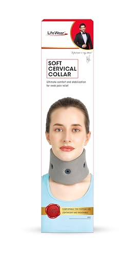 Image of Life Wear Soft Cervical Collar, Supports and Stabilizes Neck, Provides Gentle Support, PU Foam Outer, Inner Soft Stockinette, Comfortable and Durable, Size (M)