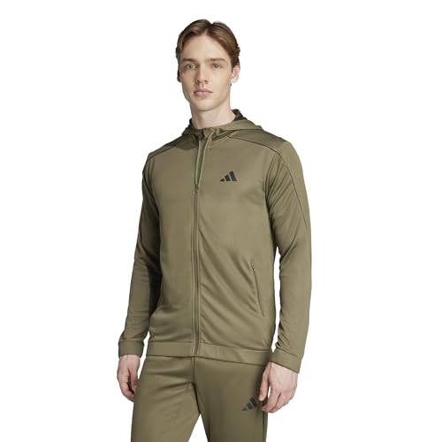 adidas Men's Train Essentials Camouflage Full-Zip Hoodie3