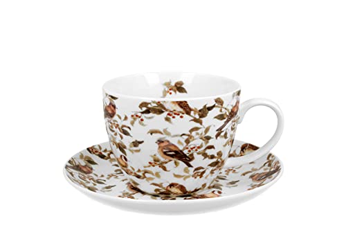 Duo Tazza e piattino in porcellana New Bone China