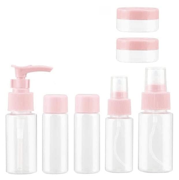 7 PCS COSMETICS BOTTLE for Travel Refillable Small Mini Empty Plastic Pump/Spray/Squeeze Bottles for Cosmetic (7 Pcs Set Mini Portable Refillable Kit)-image-37