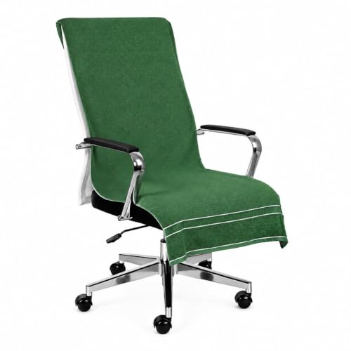 Image of ROMAN HOME Car & Office Chair Towel with 2 Tie Knots| Super Soft 400 GSM (1, Green)