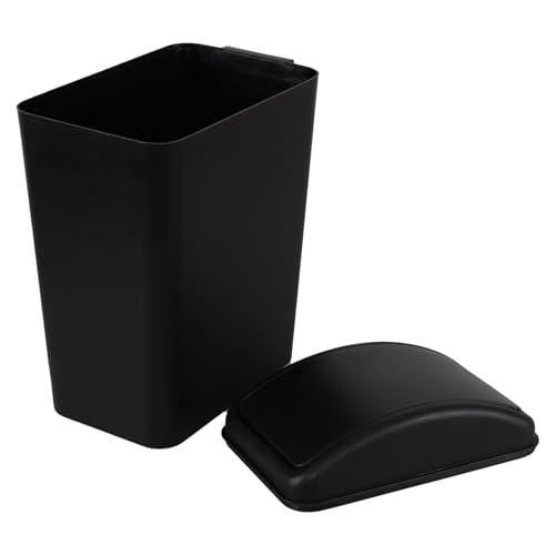 Caneca de Basura Negra 4.5 Galones con Tapa Basculante miniatura 4