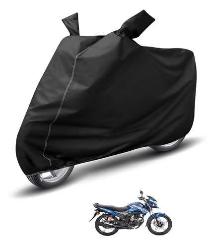 Image of Auto Hub Waterproof Bike Cover Compatible with CB Shine SP Dustproof, UV Protection Two Wheeler Bike CB Shine SP Cover - Black