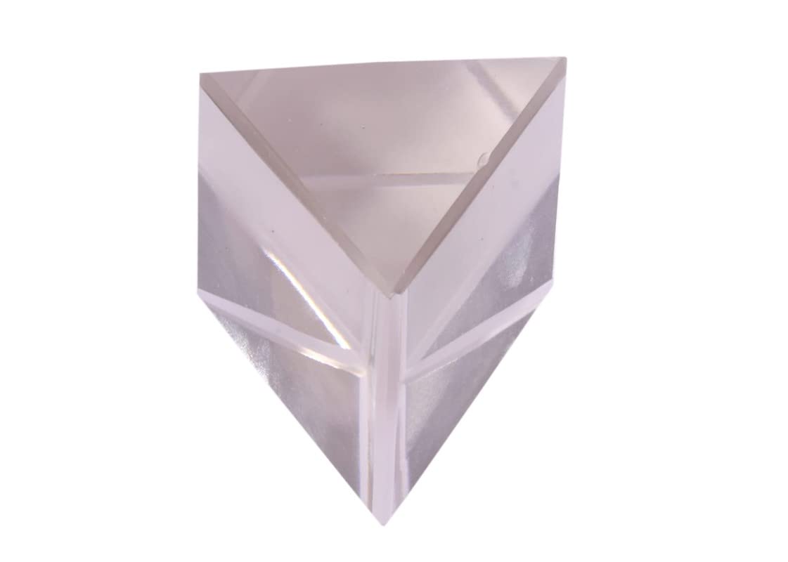 DIBLOX Glass Prism DIY Reflection Prism Tringular for Science Experiments