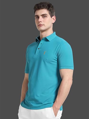 Image of STELLERS Men's Premium Regular Fit Polo T-Shirt's |Feather Touch Feel | Odour Resistant| Anti-Static| Wrinkle Free | Quick Dry | Stretchable | Lightweight | Sweat-Proof