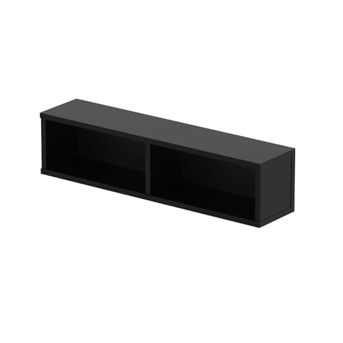 Glorious CD Box black 90 - tiene capacidad para hasta 90 discos compactos, fácil de apilar con otras cajas de CD, negro