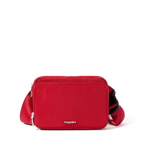 Image of Baggallini Modern Belt Bag 5x8 Travel Fanny Pack Sling Bag Waistpack w /RFID Card Holder Water-resistant Crossbody Bag