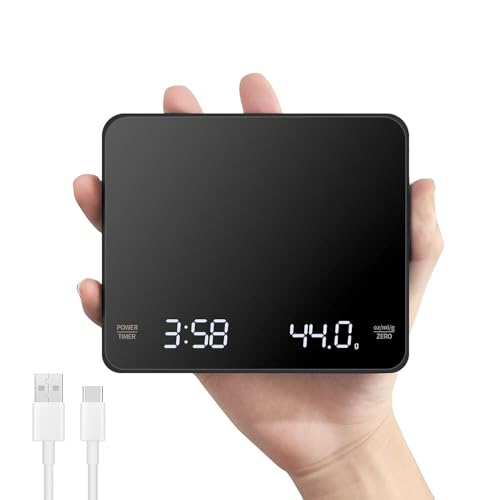 OBEST Mini Rechargeable Coffee Scale with Timer
