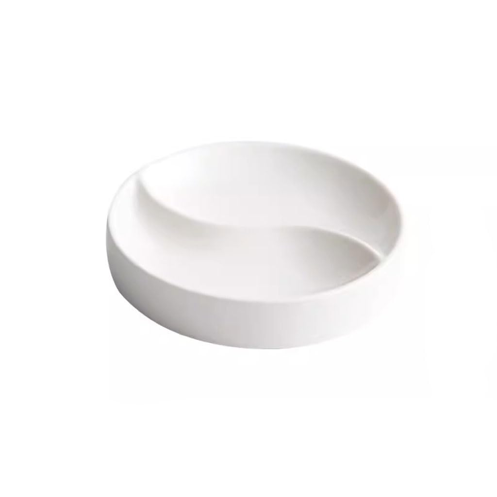 Assiettes de cuisine TUSUOD plat froid vaisselle blanche assiette à salade design B