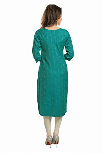 Image of DREAM & DZIRE Marron Office wear Kurti for Women of Cotton in Plus Size & Small Size.