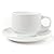 HUJI Stack-able Porcelain 4 Ounces Espresso Turkish Coffee Cups and Saucer with Chrome Rack (1)
