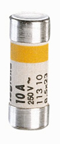 Legrand 011310 Cartouche Cylindrique Domestique sans Voyant, 8.5mmx23mm, 10A