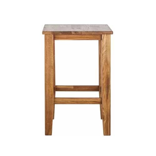 Image of Wooden bar Stool | Kitchen High Stool for Counter | Breakfast Stool Chair | Outdoor Indor Garden Chair Home Stool-35x35x60CM