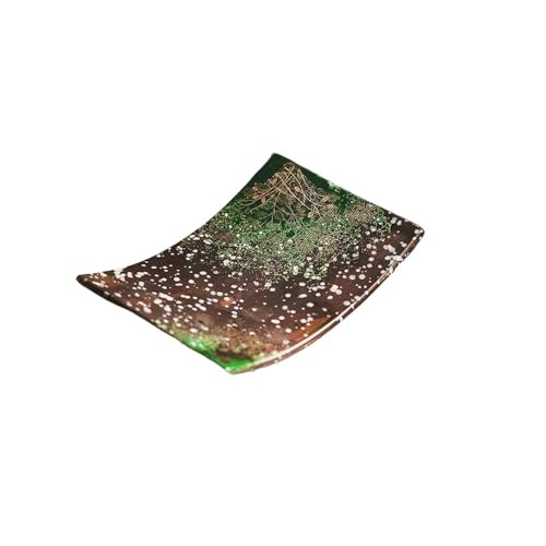 Placas Placa de sushi rectangular Placa de Bola de masa Placa japonesa Placa de cerámica Placa de sushi Snack barbacoa Vajilla de cena(C)