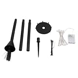 Mrisata Pre Lit Broomstick Lights Outdoor, Halloween Witch Broomstick Pathway Markers Lawn Light Lighted Broomstick Pathway Markers Halloween Patio Walkway Yard Lawn Decor