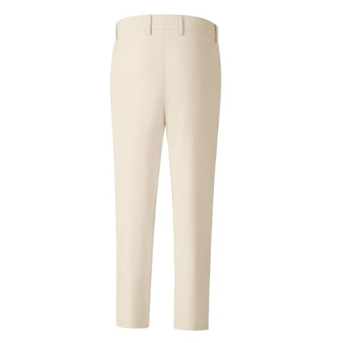 Image of Boys' Linen Pants Lightweight Flat Front Dress Pants Kids School Uniform