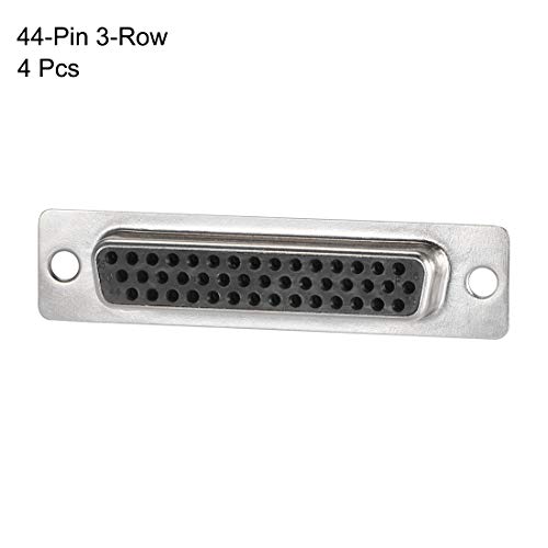 Conector uxcell D-sub DB44 Hembra 44 pines Pack 4 miniatura 2