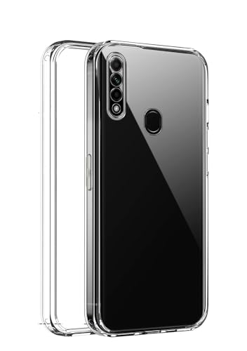 Image of COVERBLACK Soft Rubber Back Cover Compatible Model for Samsung A8s - Transparent