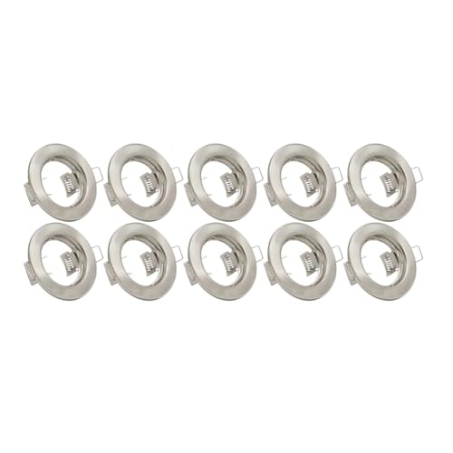 Paaruter de Montaje para LED Empotrable de Techo, Redondo, Satinado, para de Techo MR16 GU10.