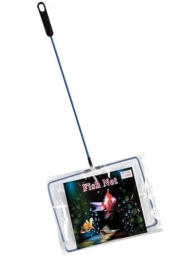 Fish Net Cleaner for Aquarium/Fish Tank - (8inch Fish Net) | Nylon Net - Safe for All Aquarium Fish, White Net with Blue Handle - Quick Catch Mesh Aquarium Fish Net (B0D79CFHWW) Amazon Price History, Amazon Price Tracker