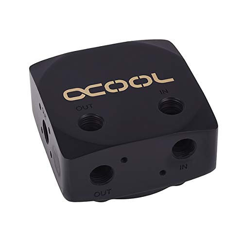 Alphacool Eisdecke D5 Messing-Top - Deep Black