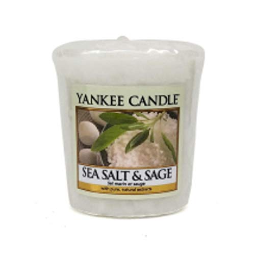 Preisvergleich Produktbild XIAOTAIZINAI Aromatherapie ätherisches Öl Hochzeitskerzen + Star Candle Cup Aromatherapie rauchfreie Kerzen Yankee Candles 81 Flavours-sea_Salt_sage