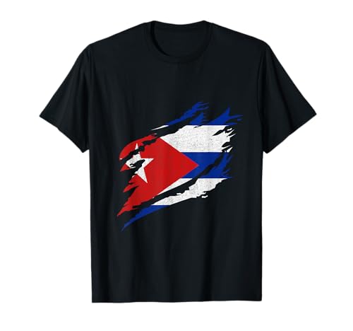 Cuba Bandera Cubana Patrimonio Raíces Cubanas Orgullo cubano Camiseta