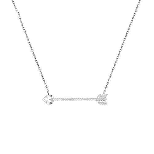Collier cœur rouge en cristal scintillant et argent massif anti-ternissement