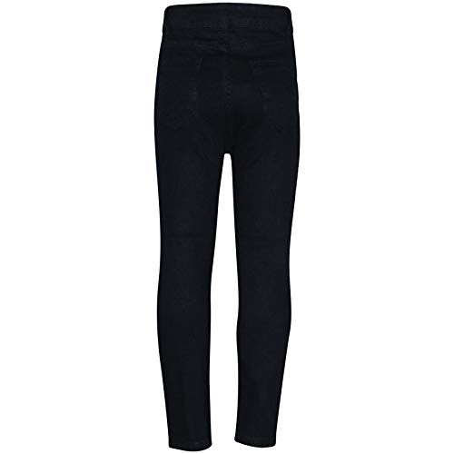 Boys Stretchy Jeans Kids Ripped Jet Black Denim Skinny Pants Jeans Trousers 5-132