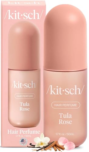 Kitsch Hair Perfume for Women – Hair Spray &amp; Body Mist – Tula Rose, 50mL