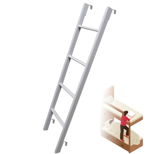 Escalera de cama de repuesto vertical en metal para dormitorios de interior 2