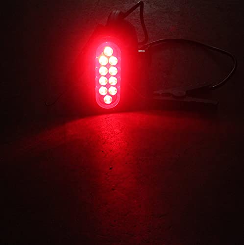 Kt 2 Red Oval Oblong 6" Surface Mount Led Brake Stop Turn Tail Light Trailer Truck Rv Sealed #TOP4