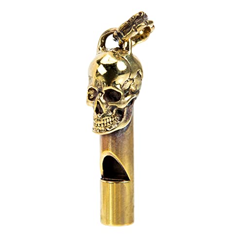 Silbato de cobre con forma de calavera para deportes miniatura 1