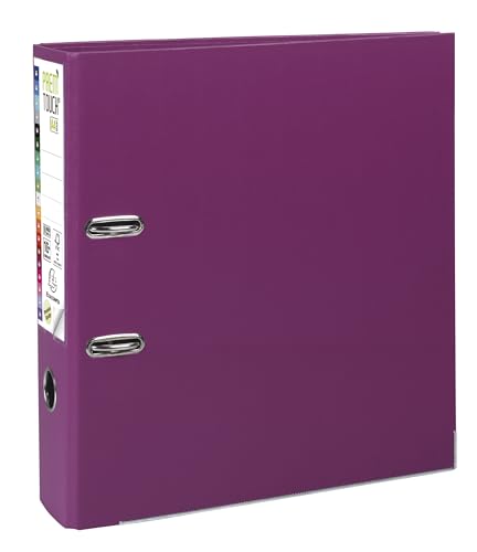 EXACOMPTA Classeur à levier en polypro PREMTOUCH dos de 8cm, coloris Fushia
